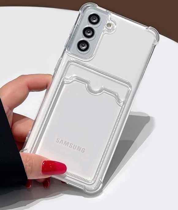 Samsung Galaxy S21 Plus Case - Card Holder Transparent