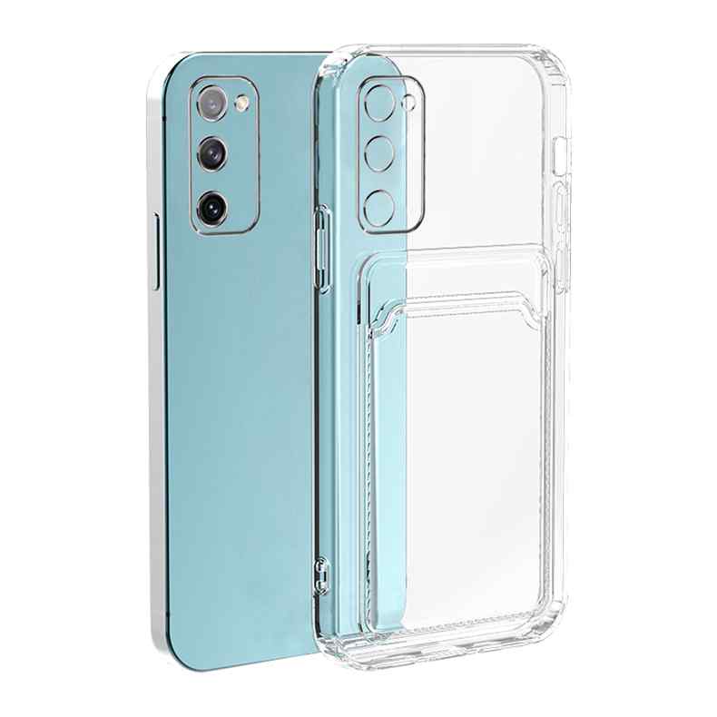 Samsung Galaxy S20 FE Transparent Skal - Korthållare