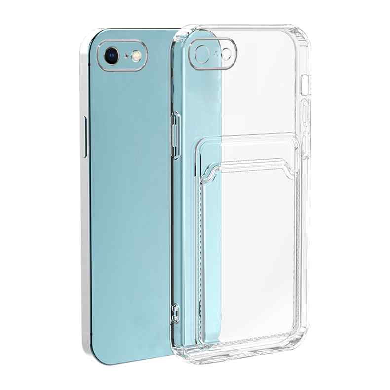 iPhone 7 / iPhone 8 / iPhone SE Cover - Transparent Card Holder