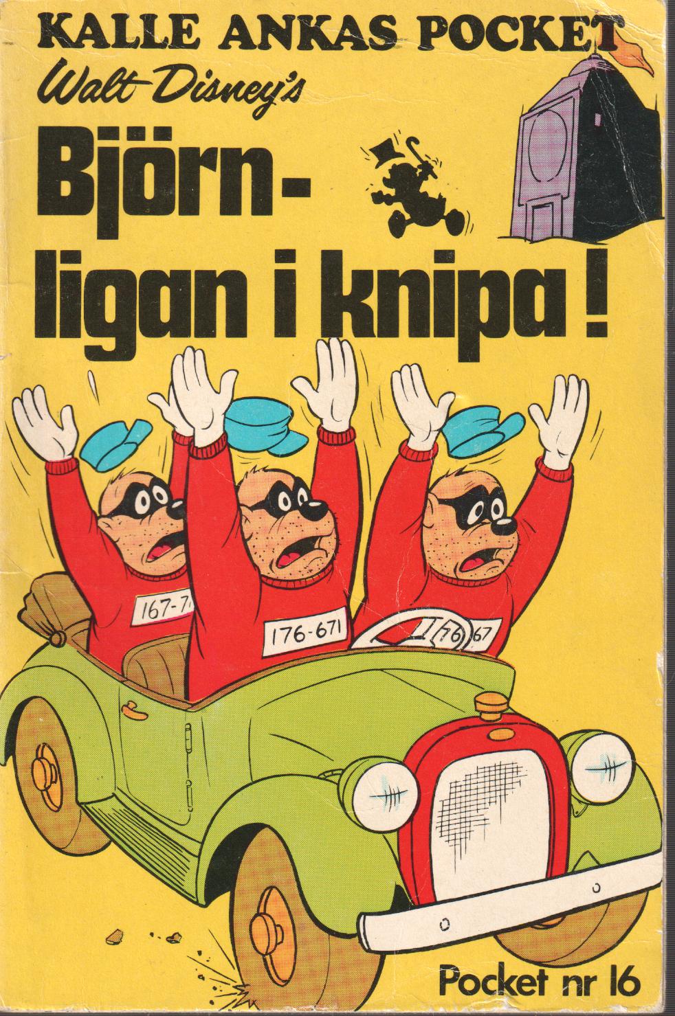 Kalle Ankas pocket 16, Björnligan i knipa, begagnad A3
