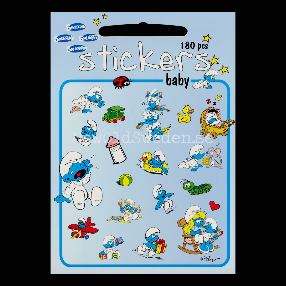 Stickers Baby 180 stycken Smurfarna