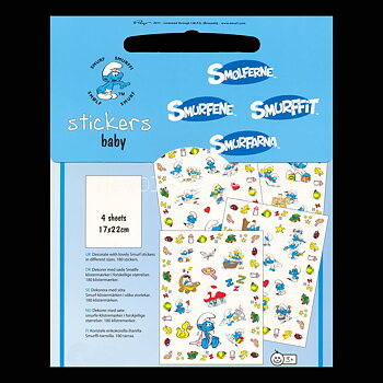 Stickers Baby 180 stycken Smurfarna