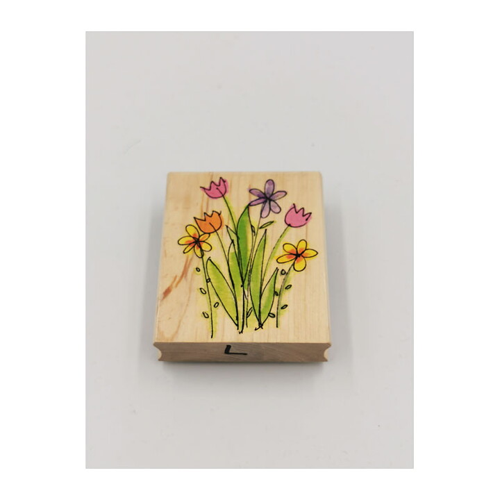 Hero Arts Rubber Stamps Second Hand - Artistic Drawings Garden Flowers Sketch