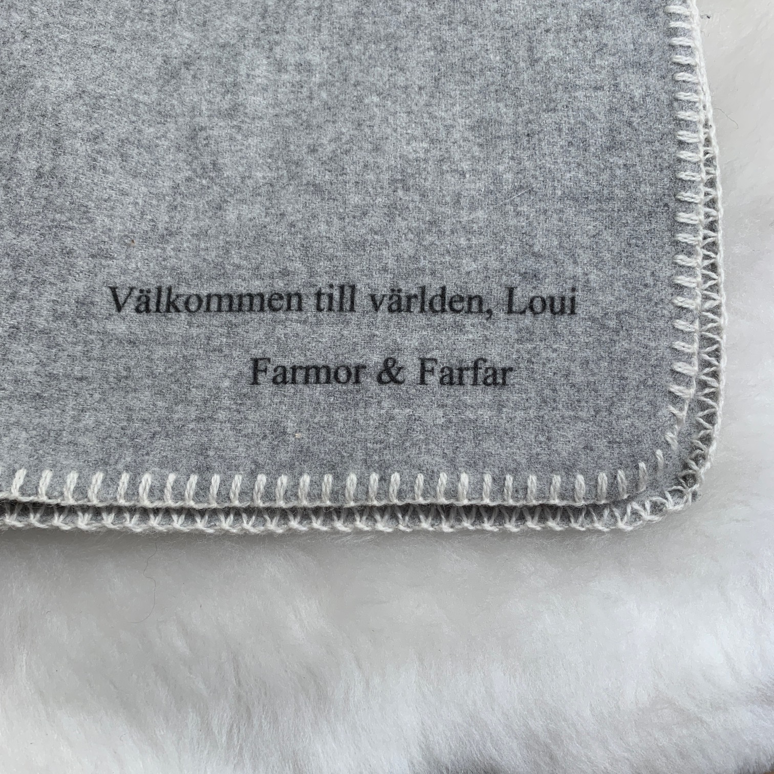 Small wool plaid with your personal print - 4