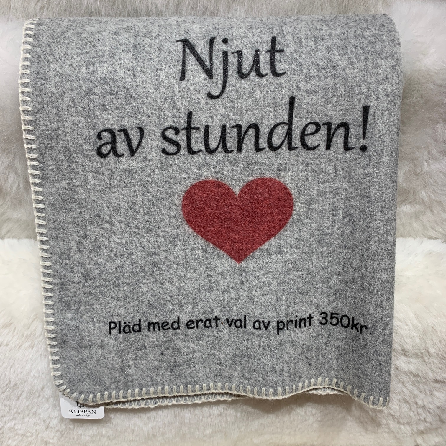 Small wool plaid with your personal print - 11