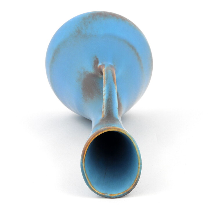 Gunnar Nylund (AUD 1950s) Brown/Turquoise Modern Vase 24 cm