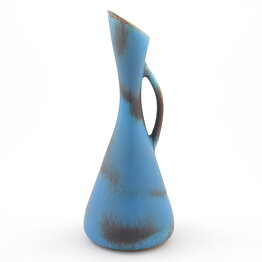 Gunnar Nylund (AUD 1950s) Brown/Turquoise Modern Vase 24 cm