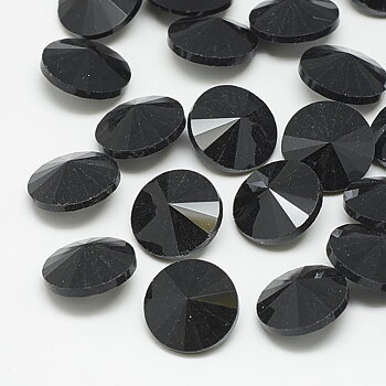 Rivoli 6mm,  Jet black