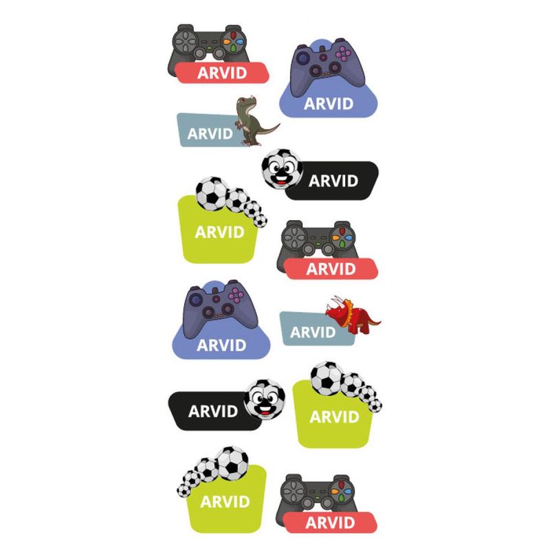 Namnstickers Arvid - Tinka