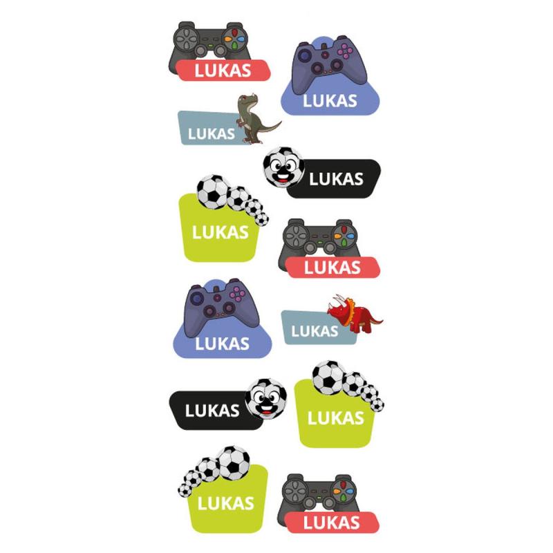 Namnstickers Lukas - Tinka