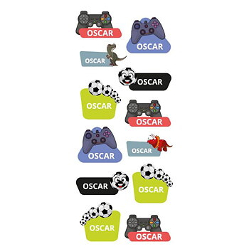 Namnstickers Oscar - Tinka
