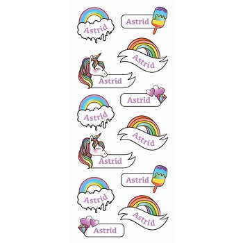 Namnstickers Astrid - Tinka