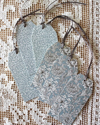 Etiketter William Morris, beige