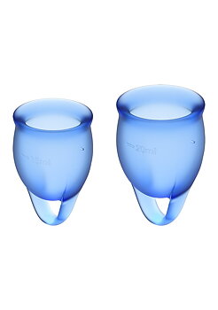 Satisfyer Feel Confident Menstrual Cup Dark Blue