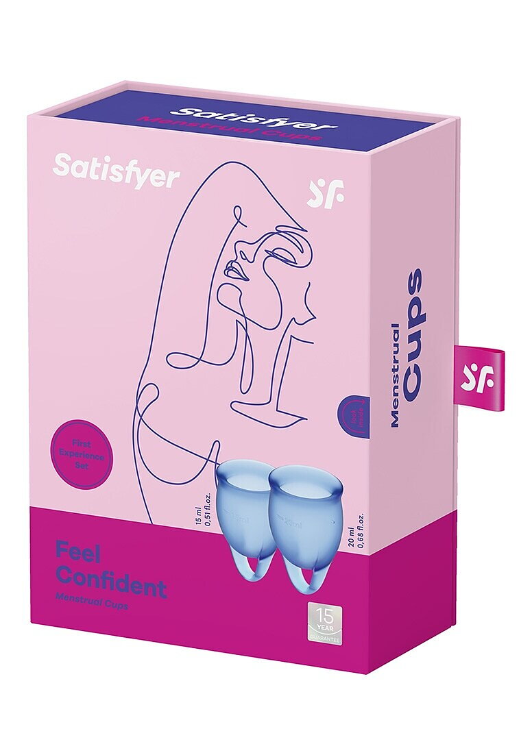 Satisfyer Feel Confident Menstrual Cup Dark Blue