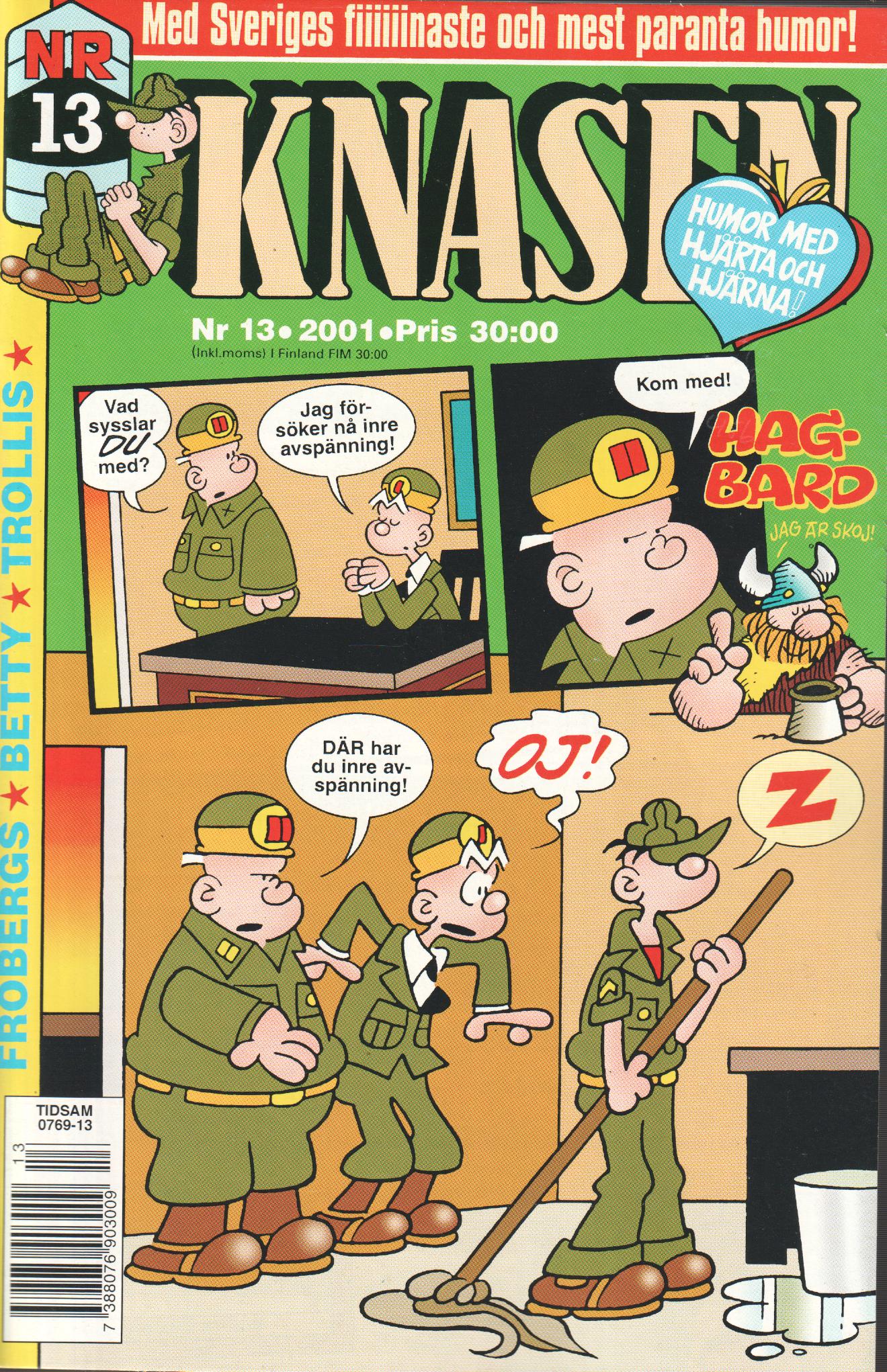 Knasen nr 13 2001, Med Sveriges fiiiiinaste och mest paranta humor!