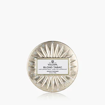 Voluspa Blond Tabac Mini Tin Candle