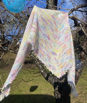 Konfettisjalen, mohair