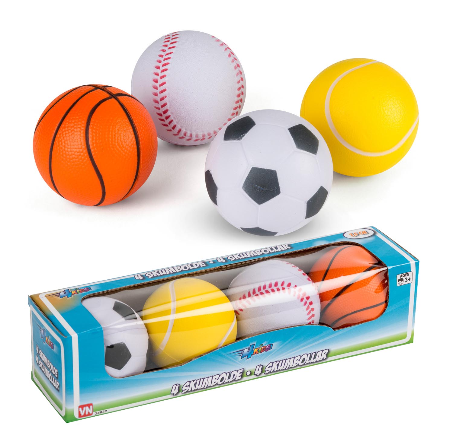 Vinisport Mjuka Bollar 4-pack