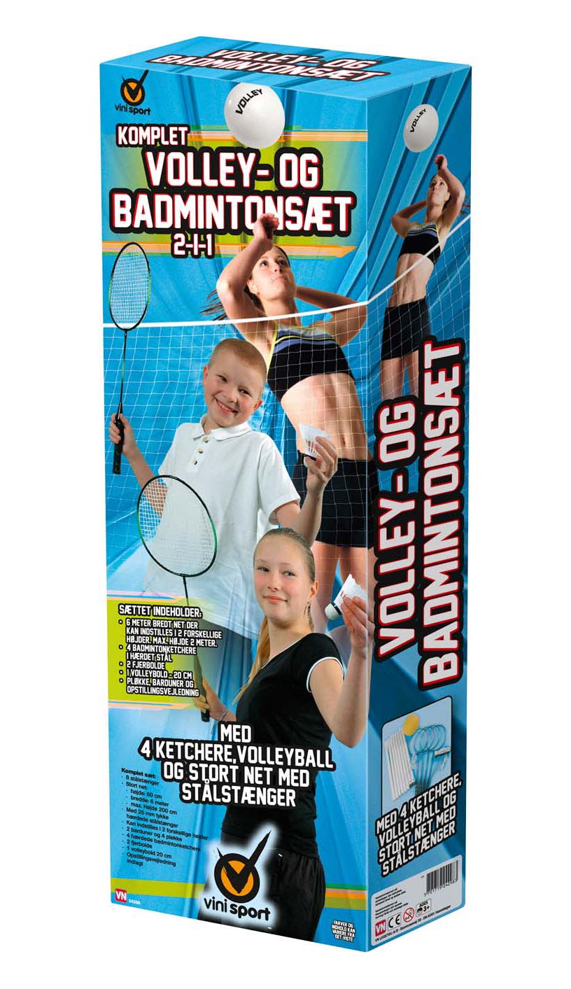 Vinisport Volleyboll & Badminton set