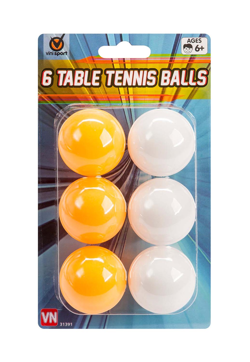 Vinisport Bordtennisbollar 6 st