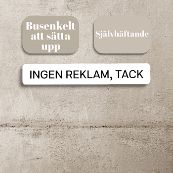 Ingen reklam tack Gravyr