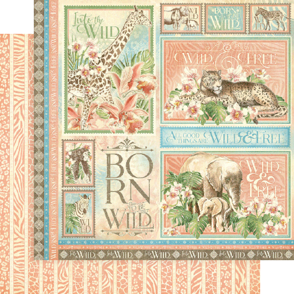 Graphic45 - Wild & Free - Block 8x8" - 8