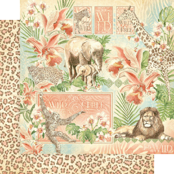 Graphic45 - Wild & Free - Block 8x8"