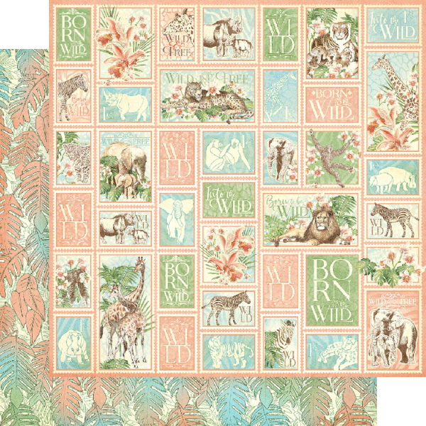 Graphic45 - Wild & Free - Block 8x8" - 4