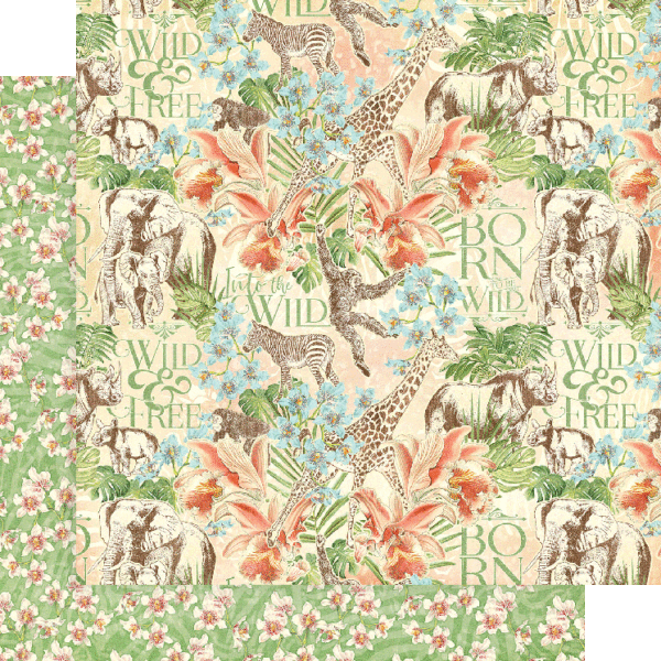 Graphic45 - Wild & Free - Block 8x8" - 9