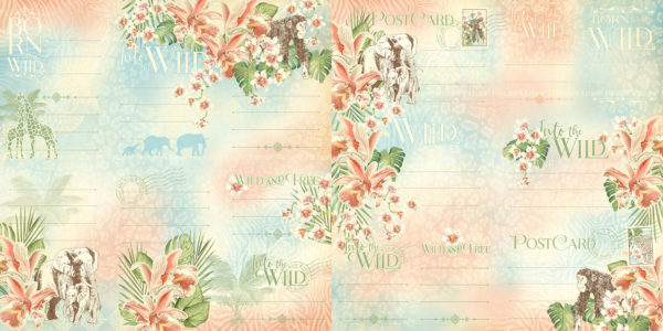 Graphic45 - Wild & Free - Journaling Cards - 3