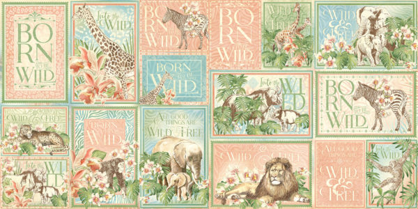 Graphic45 - Wild & Free - Journaling Cards - 2
