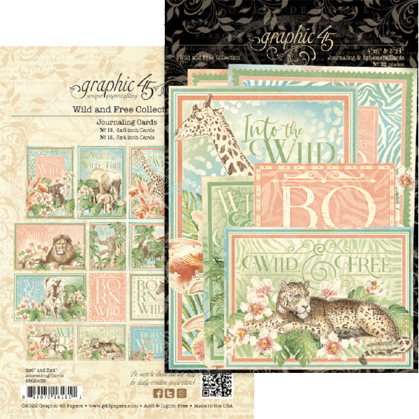 Graphic45 - Wild & Free - Journaling Cards