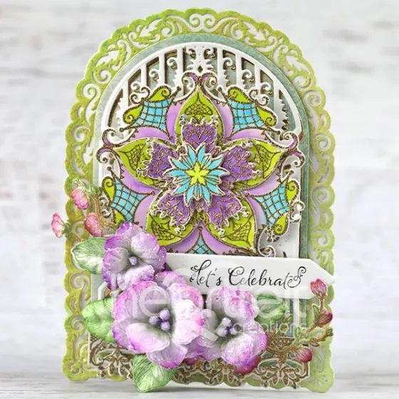  Heartfelt - Komplett set i 2 delar - Bursting Bloom Mosaics - 4