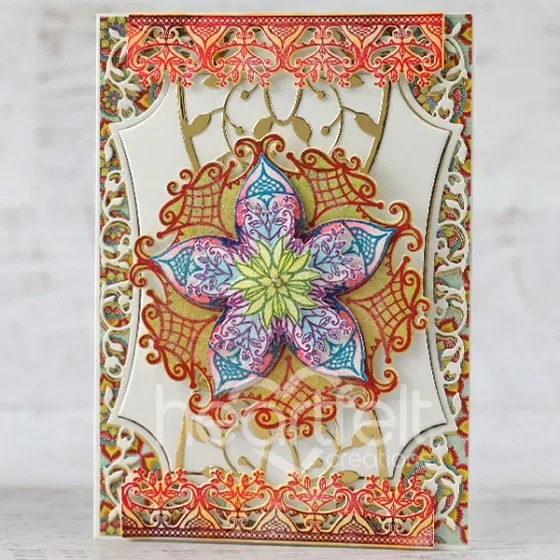  Heartfelt - Komplett set i 2 delar - Bursting Bloom Mosaics - 3