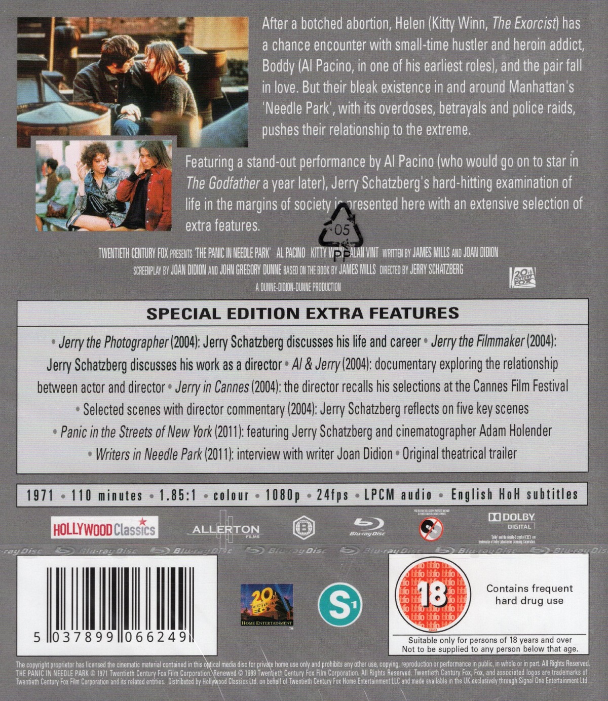 Panic In Needle Park (ej svensk text) (Blu-ray) - 2