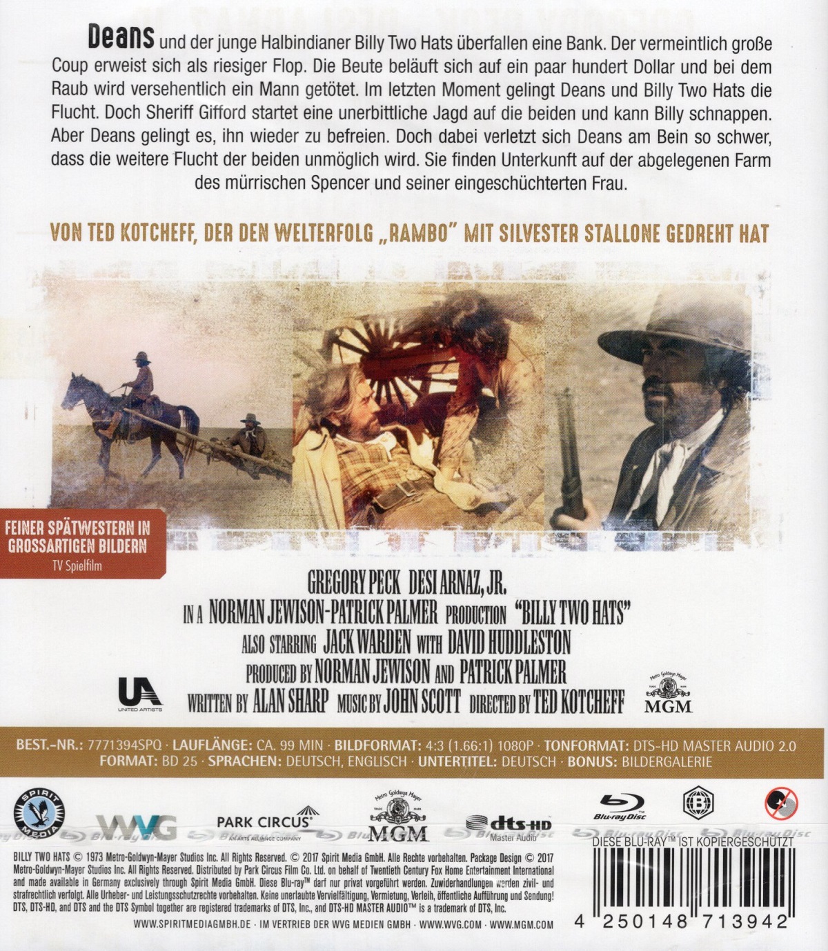 Billy Two Hats (ej svensk text) (Blu-ray) - 2
