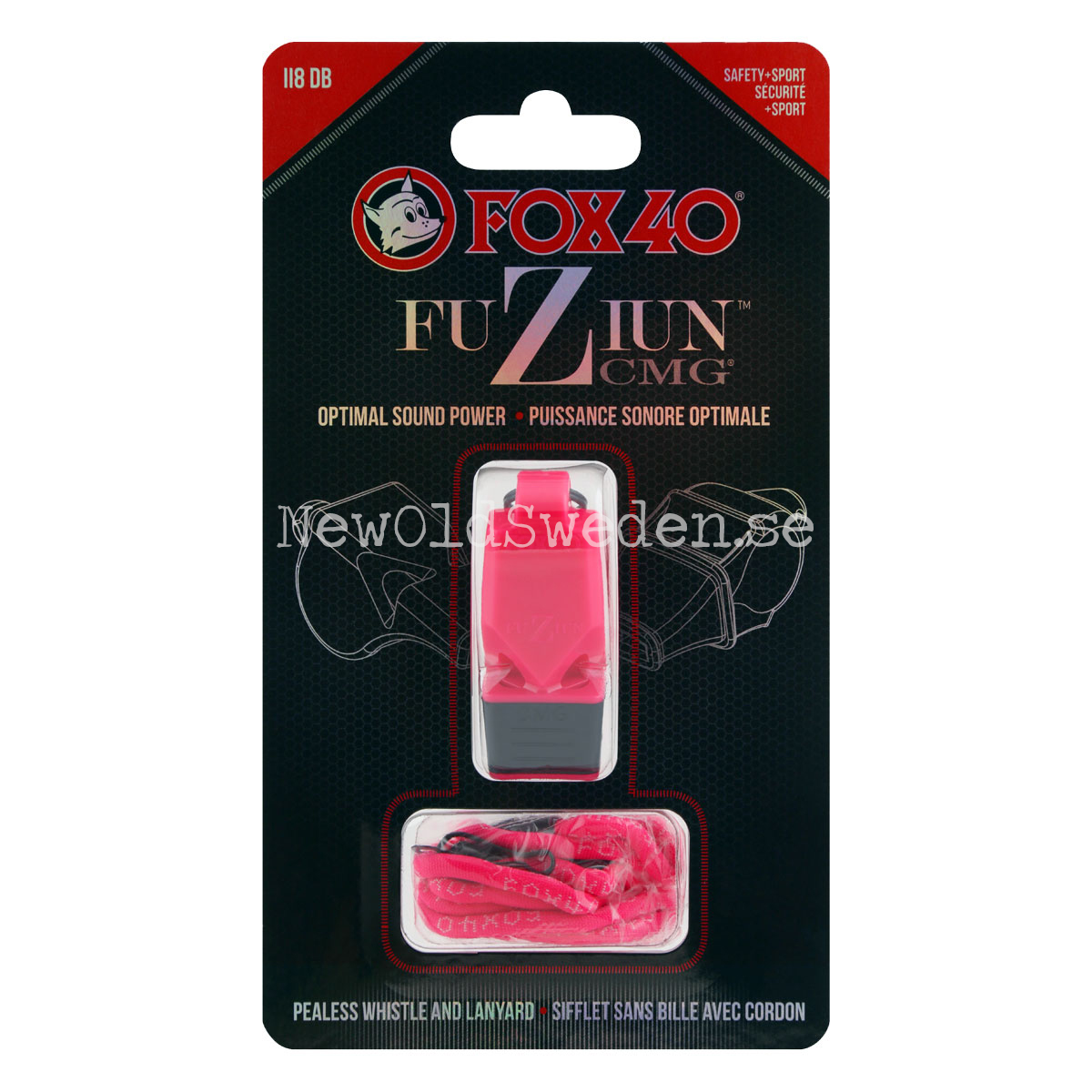 Fuzium CMG Pink w Lanyard FOX 40 - A08 - 8