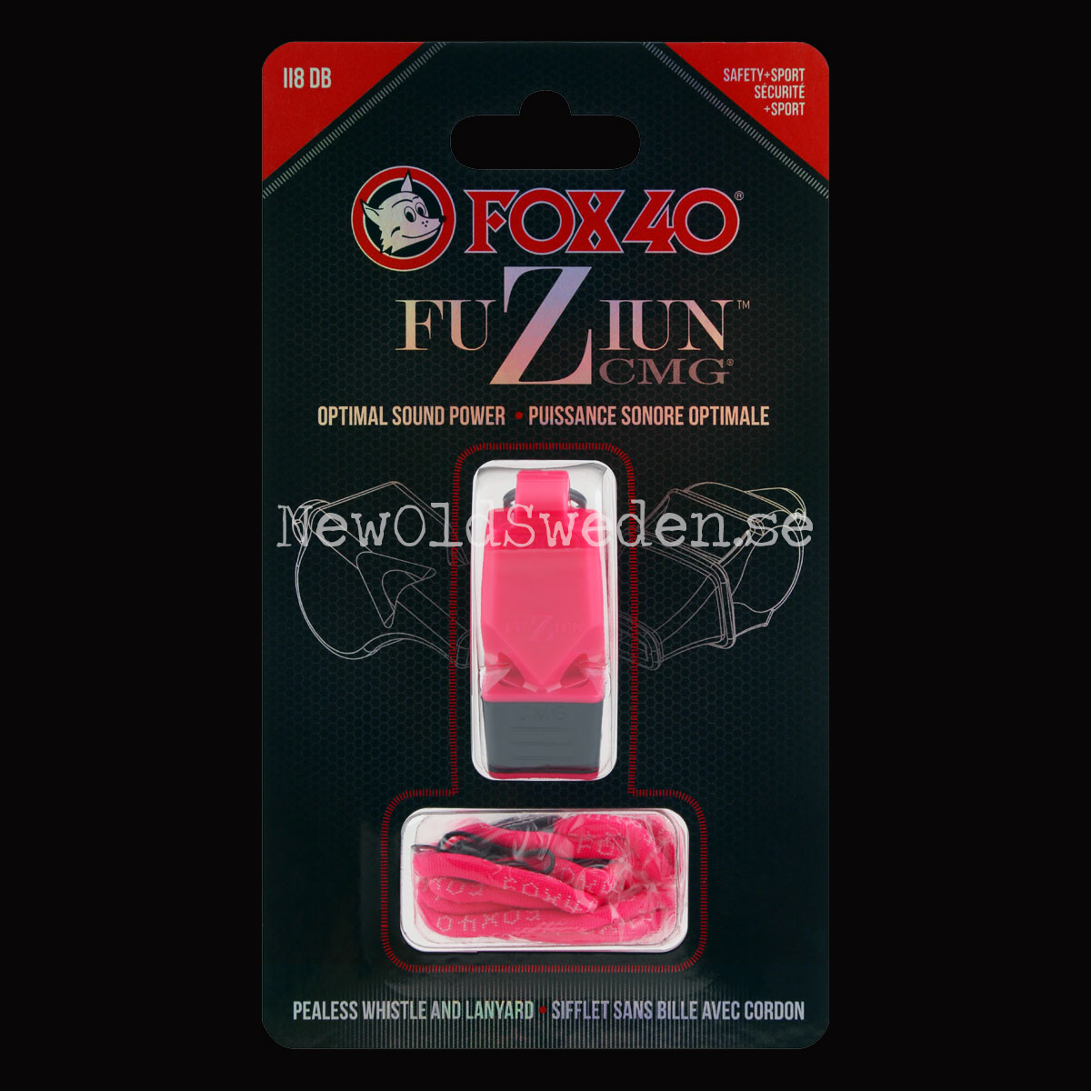 Fuzium CMG Pink w Lanyard FOX 40 - A08 - 4