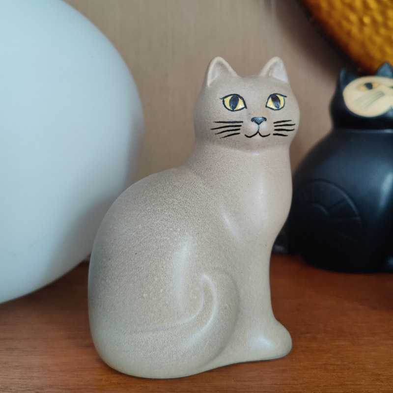 Måns midi helgrå katt av Lisa Larson - 3