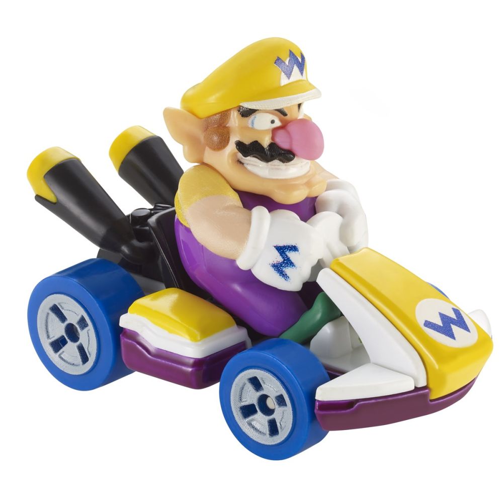 Hot Wheels Mario Kart Replica Diecast 1:64, Waluigi Badwagon