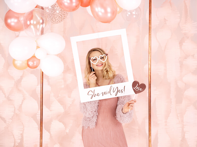 Fotoram | "She said yes" | Möhippa | Rosé - 1
