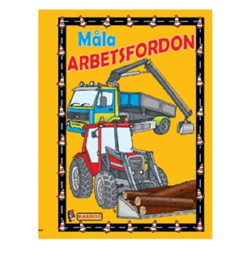 Målarbok fordon, barn, 32 sidor