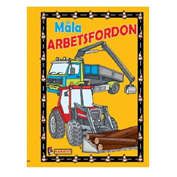 Målarbok fordon, barn, 32 sidor