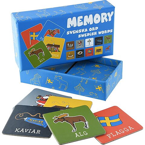 Memory game Swedish words
