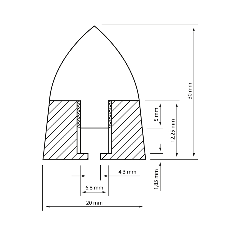 Dynavox Sub-Watt Absorber (Högtalarspiks) - 5