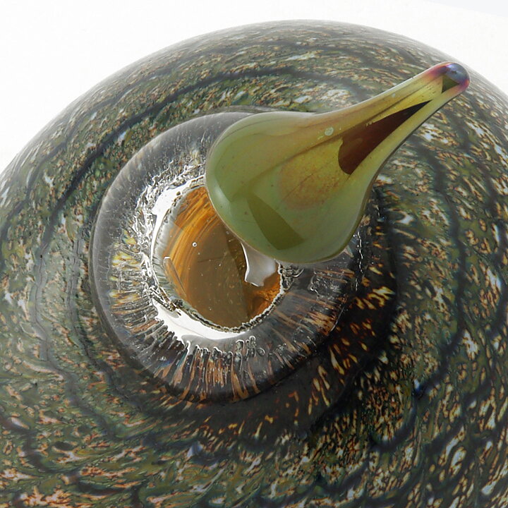 オイバ・トイッカ  ガラスの鳥  Spotted Crake クイナ  2001年 16/8cm