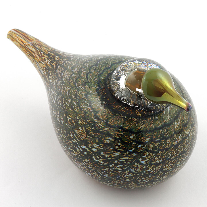 オイバ・トイッカ  ガラスの鳥  Spotted Crake クイナ  2001年 16/8cm