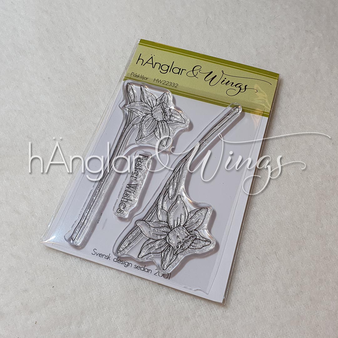 HW  Clear Stamps - Påskliljor A7 - 2