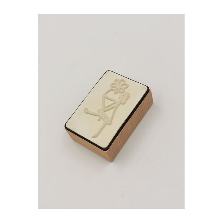 Panduro Rubber Stamps Second Hand - Girl With Flower